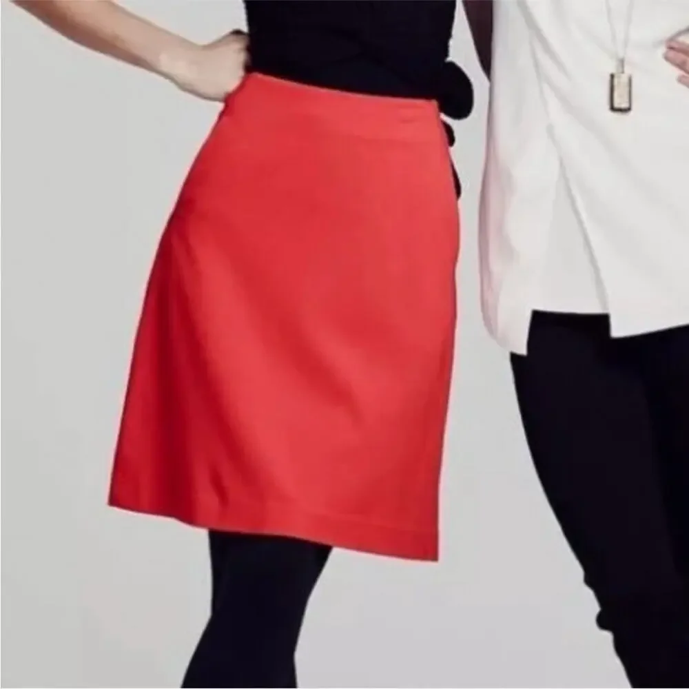 Cabi Fiery bright red skirt size 10 #3219